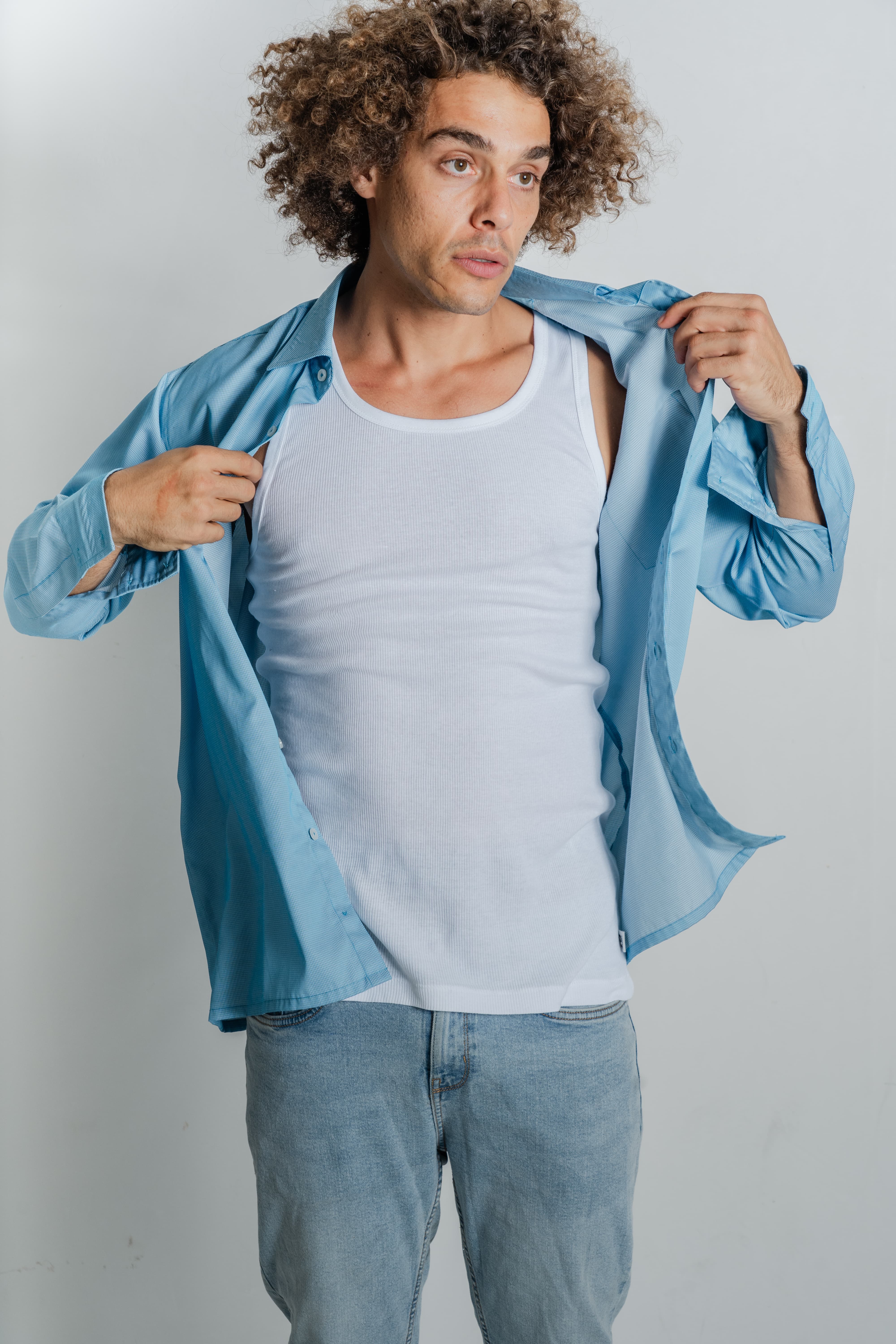 Men's Singlet | White - Image 9